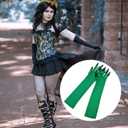 Halloween Claw Gloves with Nails Long Finger Scary Paw Gloves for Women Cosplay Costume Accessories