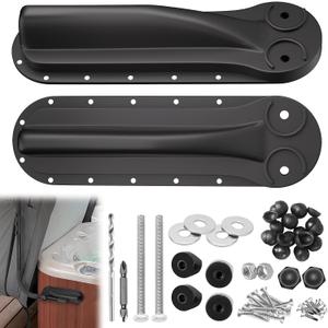 Spa Cover Lift Accessories,Hot Tub Cover Lift Original Parts,One Pair of Brackets Includes Mounting Kit,Side Mount Manual-Pivot Lifter Accessories,Lifter Replacement Two Bracket Kit