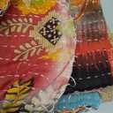 2 Pieces Mix Lot Whole Sale Tribal Kantha Quilts Vintage Cotton Bed Cover Throw Old Assorted Patches Made Rally