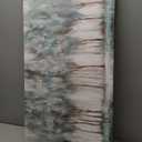 NINEASO Abstract Forest Canvas Wall Art - Grey Teal Foggy Trees Pictures Abstract Misty Woods Wall Decor Modern Botanical Painting Print Artwork for Living Room Bedroom Home Office Decor 29" x 58"