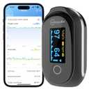 Rechargeable Pulse Oximeter Fingertip - Continuous Blood Oxygen Saturation Monitor, SpO2 and Pulse Rate Tracking, Finger O2 Pulse Oximeter, APP Report Features with Bluetooth, Custom Beep