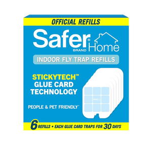 Safer Home SH506 Trap Refill Pack of Glue Cards for SH502 Indoor Fly Trap, 6 Count (Pack of 2)