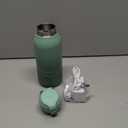 Momcozy Portable Milk Warmer for Travel  Dual Heating Modes for Breast Milk & Water, Portable Bottle Warmer with Fast Heating & Long Battery Life, 17 Ounces Large Capacity to Meet Your All-Day Needs (Green)