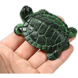 canjoyn Cast Iron Paperweight Garden Home Office Desk Decor Collection Animal Figurine (Tortoise A)