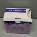 Balloon Pump, Triple Inflating Ports for 260q Foil Latex Mylar Balloon, 3-in-1 Electric Air Pump for Inflatables and Balloons, Inflator Deflator for Swimming Rings Air Mattress Pool Floats (Purple)