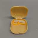 Retainer Case with Vent Holes, Aligner Case for Invisalign, Portable Aligner Kit, Removable Silicone Liner, Orthodontic Storage Box Secure Magnetic Closure for Travel - Yellow