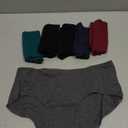 INNERSY Womens Underwear Cotton Hipster Panties Regular & Plus Size 6-Pack (Large, Dark Vintage)