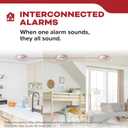 Kidde Hardwired Smoke Detector, AA Battery Backup, Interconnectable, LED Warning Light Indicators, 4 Pack