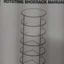 Rotating Shoe Rack Tower, 5-Tier 24" Wide Solid Pine Wood Spinning Shoe Display 360 Lazy Susan Shoe Rack, Revolving Shoe Stand, Shoe Rotating Organizer for Closet Shoes and Handbags