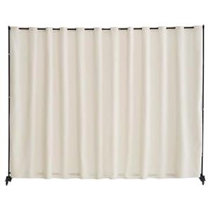VEVOR Room Divider, Portable Panel Room Divider with Wheels Curtain Divider Stand, Freestanding Room Divider Privacy Screen for Office, Bedroom, Dining Room, Study, Beige, 91*63 inch VEVOR Room Divider, Portable Panel Room Divider with Wheels Curtain Divider Stand, Freestanding Room Divider Privacy Screen for Office, Bedroom, Dining Room, Study, Beige, 91*63 inch