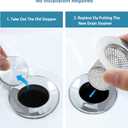 Shower Drain Strainer,304 Stainless Steel Bath Sink Strainer,Mesh Basket Floor Drain Strainer,TTZEZE Anti-Clog Bath Drain Strainer Bathtub Drain Cover 1.97x1.97''