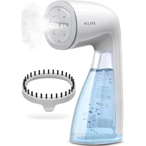 HiLIFE Upgraded Steamer for Clothes, Handheld Portable Design, 1100W Powerful Steam, 300ml Larger Tank & No Leak Tech, 30S Fast Heat-up, Quick Wrinkle Remover, Compact Size for Travel, ONLY 120V