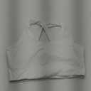 Sports Bras for Women Criss-Cross Back Padded Workout Tank Tops Medium Support Crop Tops for Women (White)