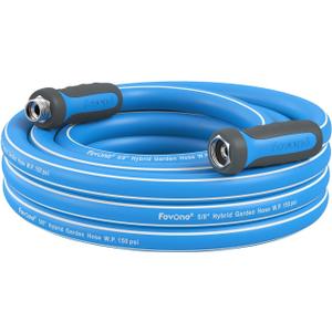 Fevone Garden Leader Hose 6 ft., Lightweight Hybrid Water Hose, Flexible and Durable, Leak-Free Connections