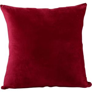 EVOLIVE Euro Sham Cover Soft Micromink Faux Velvet Pillowcase, Faux Fur Texture, Decorative Square Cushion Cover with Hidden Zipper Closure (26"x26" Euro Sham, Wine)
