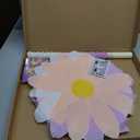 Flower Piata Set with Stick and Blindfold, 13.4 x 13.4 in Pink Purple Floral Piata for Girls Birthday Party, Flower Theme Birthday Decorations Party for Kids
