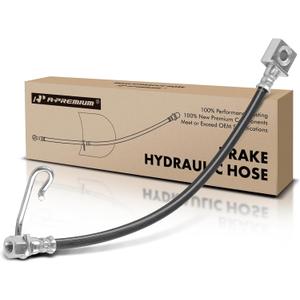 2 x A-Premium Rear Passenger Brake Hydraulic Hose Compatible with Select Ford Models - E-350 E350 Super Duty 2004-2007, E-350 E350 Club Wagon 2004, with 9600 lb GVW - Replace# 6C2Z2A442BA