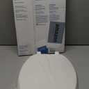 BEMIS 175 Commercial Open Front Plastic Toilet Seat, Heavy Duty Industrial Seat with Lid, Elongated, White