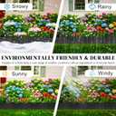 20Ft Black Garden Edging Border 6 Inch Tall Landscape Edging with 20Pcs 7.8in Height Garden Stakes Decorative Edging for Landscaping Flower Bed Edging Borders Lawn Edging