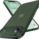 for iPhone 17 Air Case, [Ribbed Non-Slip Sides] [Military-Grade Drop Protection] [Full Camera Protection] Anti-Yellow Soft-Touch Shockproof Slim Phone Case for iPhone 17 Air, ForestGreen