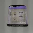 Amerelle Continental Single Toggle/Single Duplex Cast Metal Wallplate in Satin Nickel