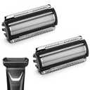 2 Pack Replacement Foil Blades for MANSCAPED Lawn Mower 5.0 Ultra - Groin & Body Hair Trimmer Blades - Stainless Steel Shaver Head (Compatible for MANSCAPED Lawn Mower 5.0 Ultra)