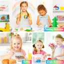 NACHLYNN 10/20/30 Pcs Kids Painting Apron Kid Art Aprons Toddler Paint Apron Smock with 2 Pockets for Cooking Painting Craft