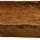 Red Barn Candle Company - 28" x 12" x 4" - Eurostyle Trencher Rustic Wooden Dough Bowl With Handles - Bateas - Home Decoration Display Centerpiece - Handmade & Imported from Mexico (Large)