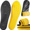 4D Cloud Soles Insoles for Women and Kids,Soft Shock Absorption Massage Sports Shoe Inserts, Arch Support Memory Foam Insole (Black, S Women 8.5)