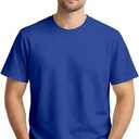 Men’s 100% Cotton Round Neck T-Shirt -Soft & Breathable Casual Summer Tee Shirt, size 42