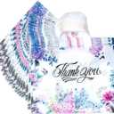 YEEYOGO Plastic Gift BagTatane 50 Pcs Thank You Gift Bag,Merchandise Bags,Plastic Bags for Boutique,Gift,Grocery,Clothing,Size:15 X 12 X 3 Inches,2.8 Mil,(Flower)