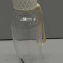 KIVY Slim Water Bottle 32oz [Lightweight & Shatterproof Tritan] Fits Backpack & Cupholder for Travel, Sports, School, Gym - Clear water bottle with measurements - Transparent Beige - Dishwasher Safe