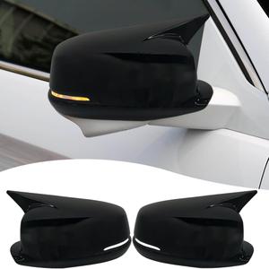 Side Mirror Cover, for 9th Honda Accord 2013 2014 2015 2016 2017 2PCS Turn Signal housing Cover car Accessories-Bright Black.for EX-L EX Touring V-6 Modelwith Turn Signal Cutout