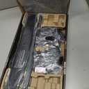 PERLESMITH Universal Swivel TV Stand-Table Top TV Stand for 32-65 inch TV-Height Adjustable TV Base with Heavy-Duty Tempered Glass Base, VESA 400x400mm up to 88lbs, PSTVS17