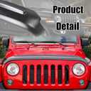 Hood Deflector Hood Protector with Tailgate Protector Compatible with 2007-2018 Jeep Wrangler JK Hood Protector Bug Deflector Stone Guard