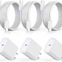 Fast Charger for iPhone 17 16 15, 3Pack USB C iPad Charge PD Fast Charger Block 6FT Long USBC to Type C i Phone Charging Cable Cord for iPhone 17 Air/Pro/Pro Max/16 Pro/Plus/15/15 Pro/Pro Max,iPad Pro