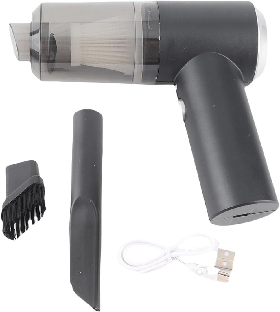 Alomejor Mini Vacuum Cleaner, 9000Pa Cordless Handheld Vacuum with LED Light and Washable Filter for Desktop Keyboard Car Cleaning 0.1L Capacity