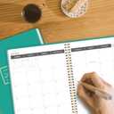 Monthly Planner 2026-2027, 2026 Calendar 18 Months Planner, January 2026 - June 2027, 8.5" x 11", 2026 Academic Calendar Hard PVC Cover with Spiral Bound, Perfect for School & Office for Women & Men