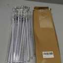 Aokudoni Outdoor Christmas Decorations: 24-Tube Meteor Shower Lights 576 LED Snow Falling Icicle Christmas Lights Outdoor for House Tree Yard Garden Xmas Decor, UL Plug, Blue