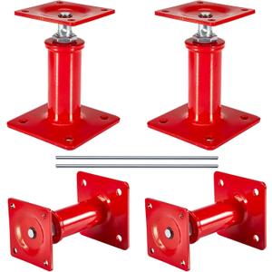 4 Pack House Jacks for Leveling Crawlspace, 7" - 11" Height Range, 11023 lbs Max Load Capacity, House Floor Jacks Post Pole for Leveling