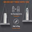 Generic Pocket Vacuum for Car Office Home, Cordless Mini Handheld Vacuum, Portable, White, 13 to 25 Mintures Runtime, Type-C Charging, with Accessory Kit, Gray, VC-M2C