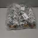 Yookat 4 Pieces Mini Christmas Trees Bottle Brush Trees Artificial Mini Bottle Brush Tree with Wood Base for Christmas Decoration (Green)