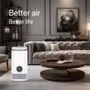 Air Purifier and Evaporative Humidifier Combo for Bedroom with HEPA Filter Self-clean Air Cleaner Allergies Pets Dust Smoke Pollen Odors-T7pro