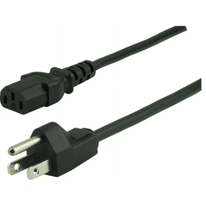 GE Replacement AC Power Cord, 10 ft. Cable, for Computers, Desktops, Printers, Monitors and More, Black, 34507