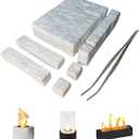 96 Pcs Small Ceramic Wool Wick for Tabletop Fire Pit, Suitable for Ethanol Fireplace Fuel, Fireplaces Sponge Cotton Core for Bioethanol Table Top Firepit Indoor Or Outdoor