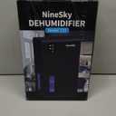 NineSky Dehumidifiers for Home, 95 OZ Water Tank, (1000 sq.ft) Dehumidifiers for Bathroom Bedroom Basement with Auto Shut Off,7 Colors LED Light(Black)