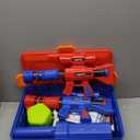 2 IN 1 Shooting Games Toys for Boys 5, 6, 7, 8, 9, 10+ Year Old, Moving Shooting Target and Standing Digital Targets with 2 Toy Guns, 24 Foam Balls, Kids Outdoor Game, Christmas Birthday Gift for Kids