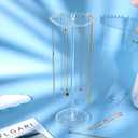 OAOLEER Acrylic Necklace Holder Stand, Rotating Jewelry Organizer Display Tree Hanger Rack with 36 Hooks for Necklaces, Chain, Pendant, Bracelets, Ring (Tall 15.7 In)