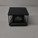 Outdoor Post Lights AC100-240V, 7.9" Hard Wired Glass Column Light, Waterproof Modern Pillar Lights, 3000K LED Fence Deck Lamp Landscape Lighting for Garden Pathway Yard Driveway Entrance Posts