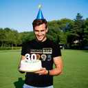 Vintage 1995 T Shirts for Men 30th Birthday Gifts for Men Dad Fathers Day Birthday Gifts for Husband Friend 1995 Tshirt (Black, M)